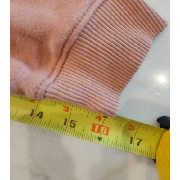 American Eagle Ahh-mazingly Soft Peach Stripe Boxy‎ Sweatshirt Cozy Women's S - Picture 6 of 6